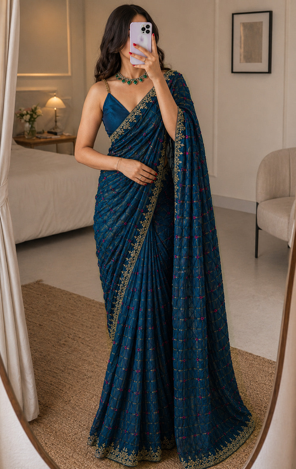 Bandhani Brocade Print Fabric
