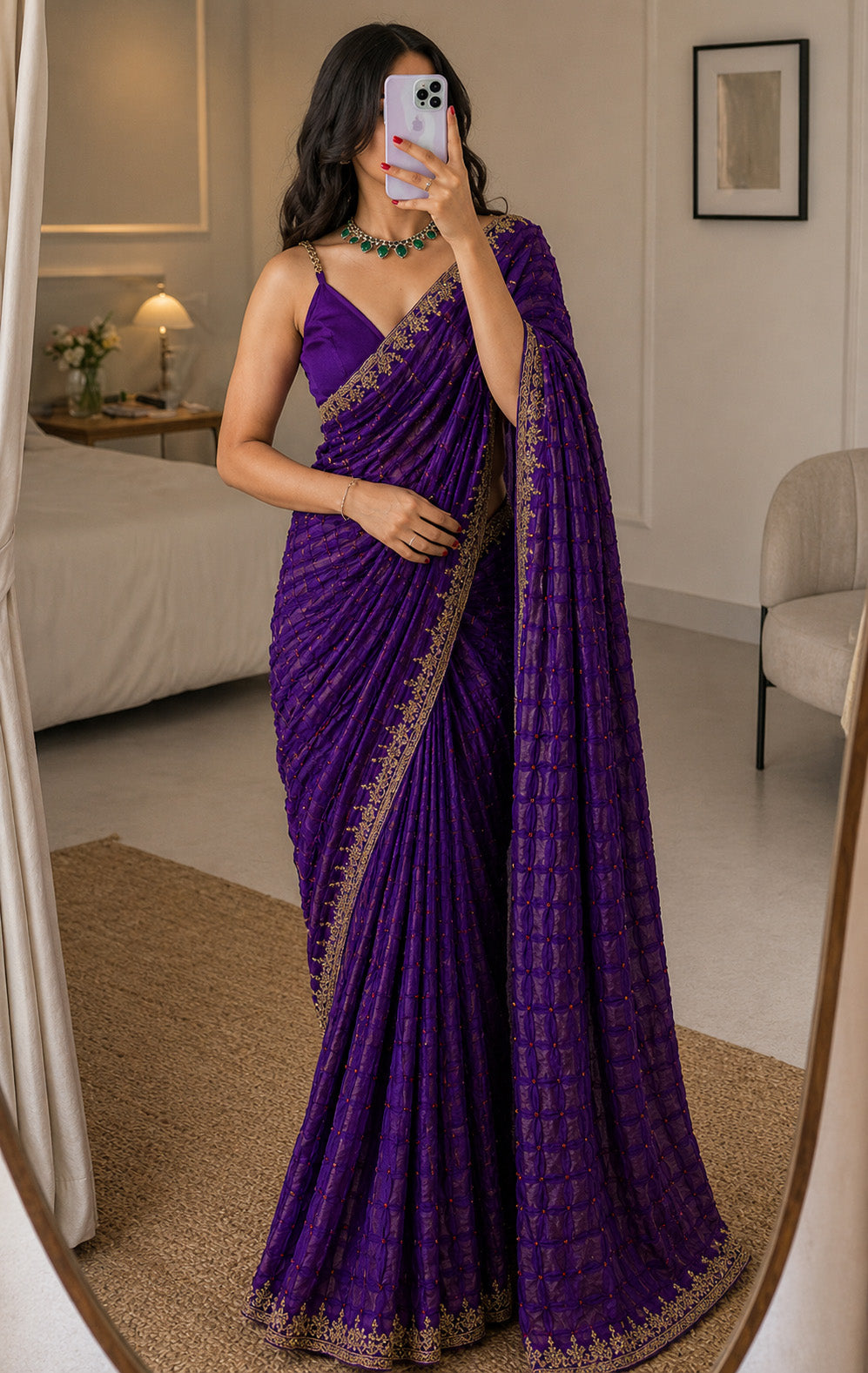 Bandhani Brocade Print Fabric
