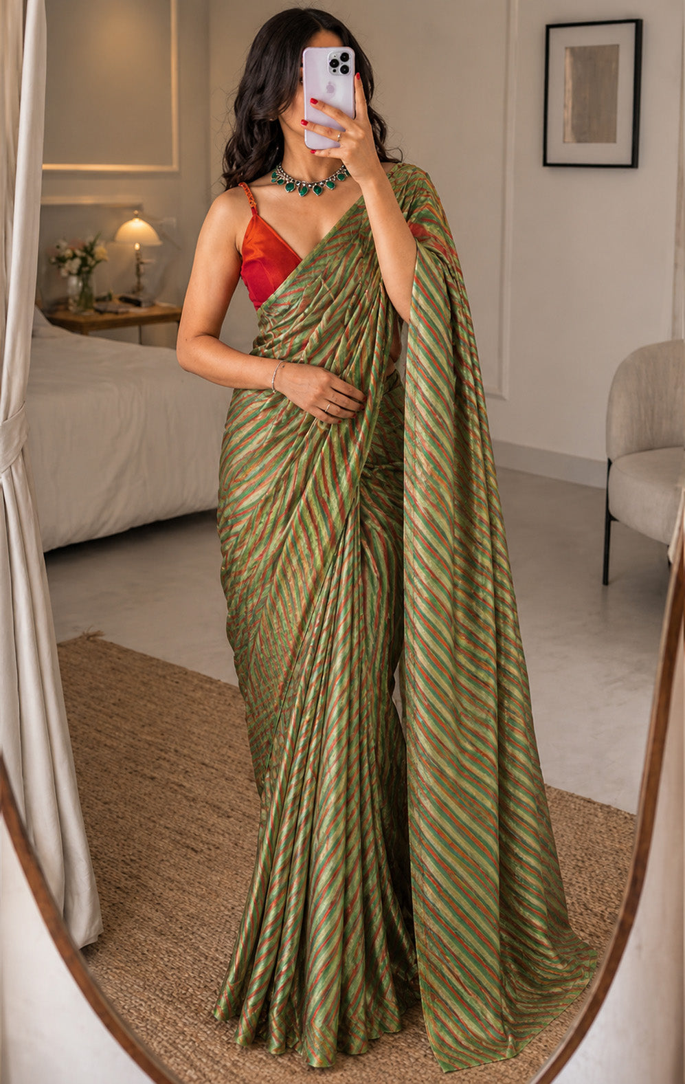 Bandhani Brocade Print Fabric