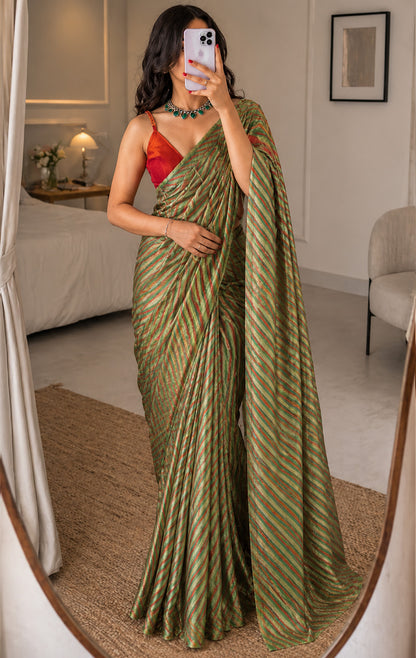 Bandhani Brocade Print Fabric