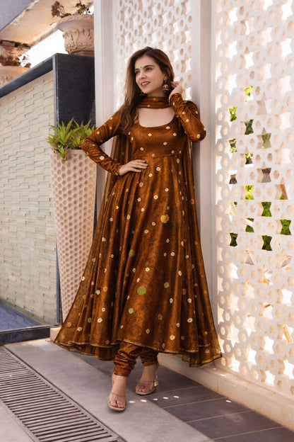 Gajji Silk Hydra Print Fabric