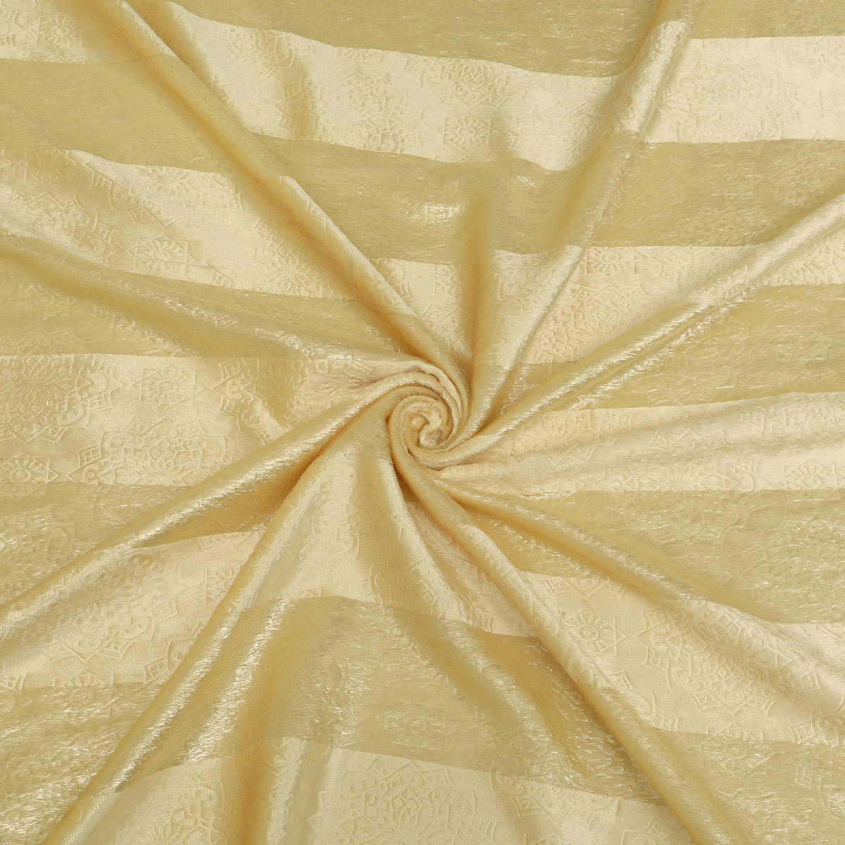 Stripe Velvet Zari Fabric