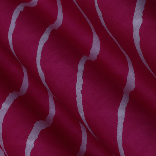 Colored Mulmul Discharge Print Fabric