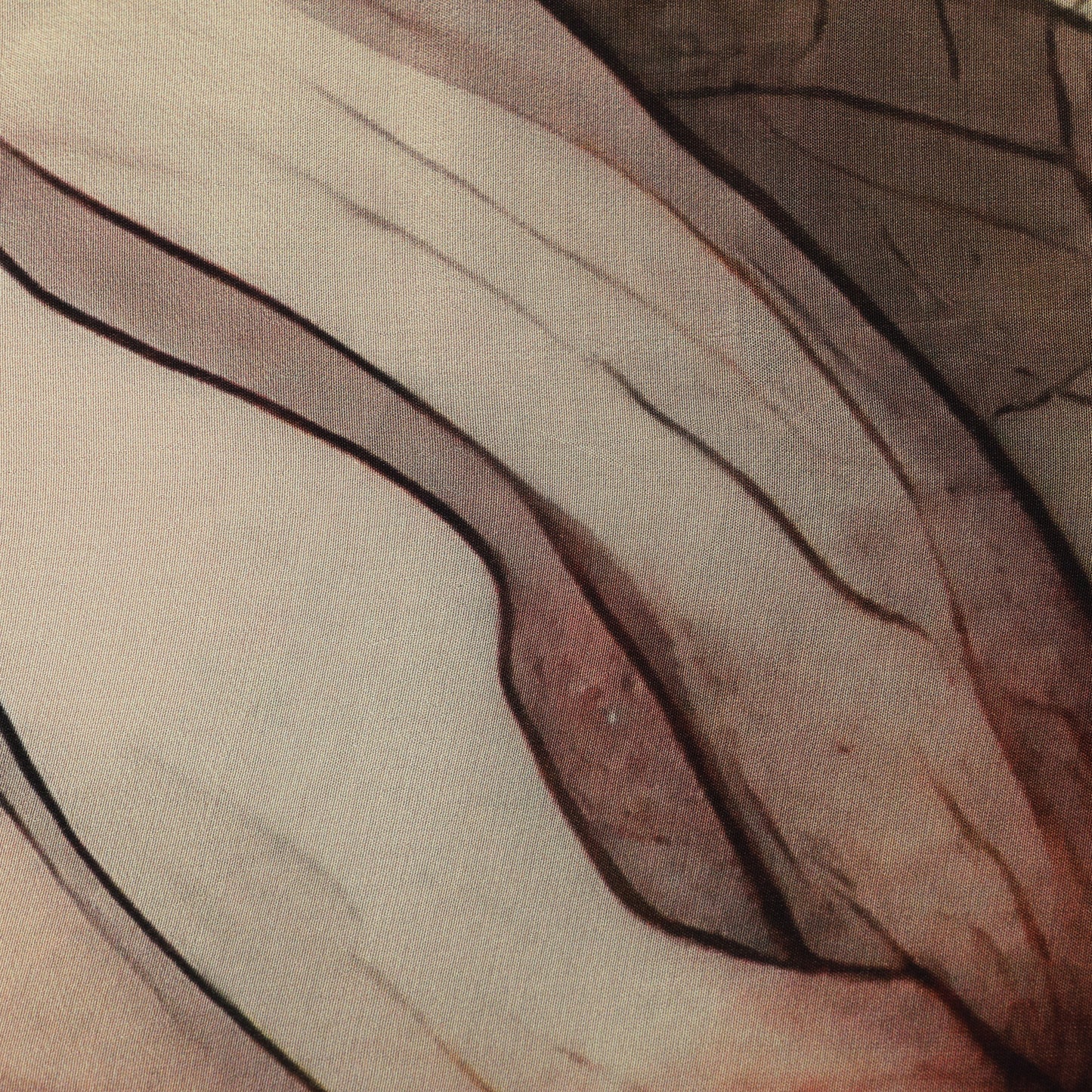 Pink Color Crepe Hydra Print Fabric