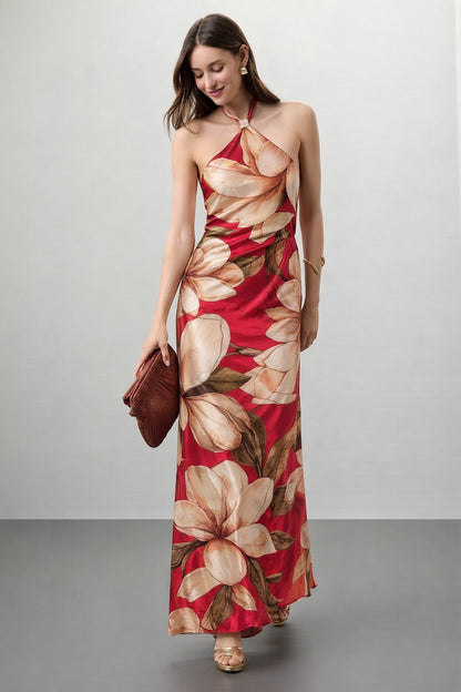 Pink Color Crepe Hydra Print Fabric