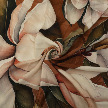 Floral Print Satin Fabric
