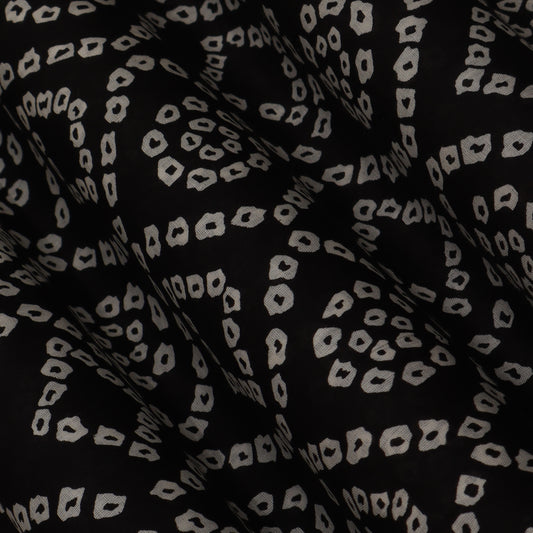 Colored Mulmul Discharge Print Fabric