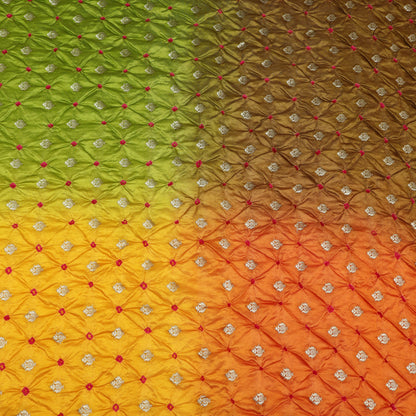 Bandhani Brocade Fabric
