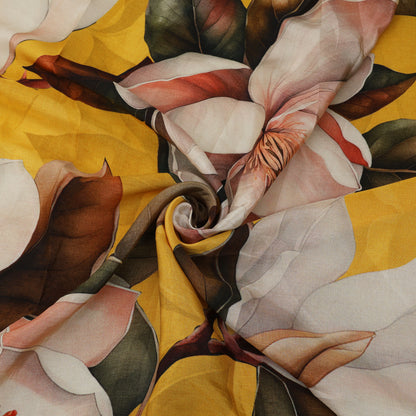 Floral Print Satin Fabric