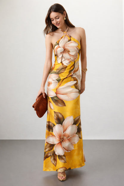 Floral Print Satin Fabric