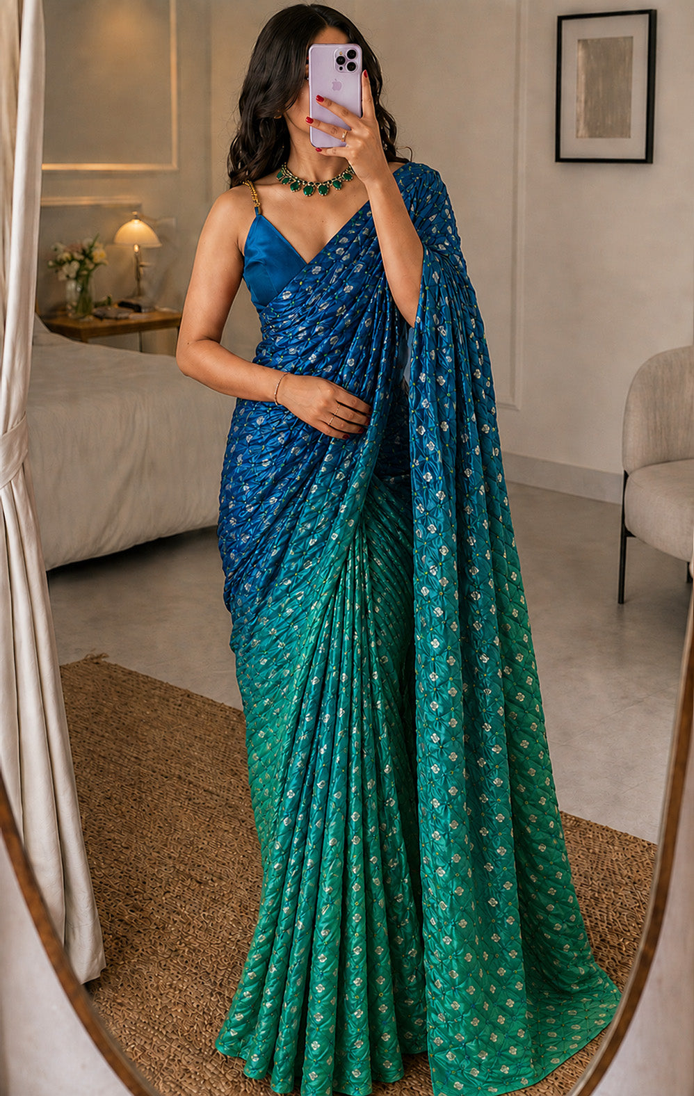 Bandhani Brocade Fabric