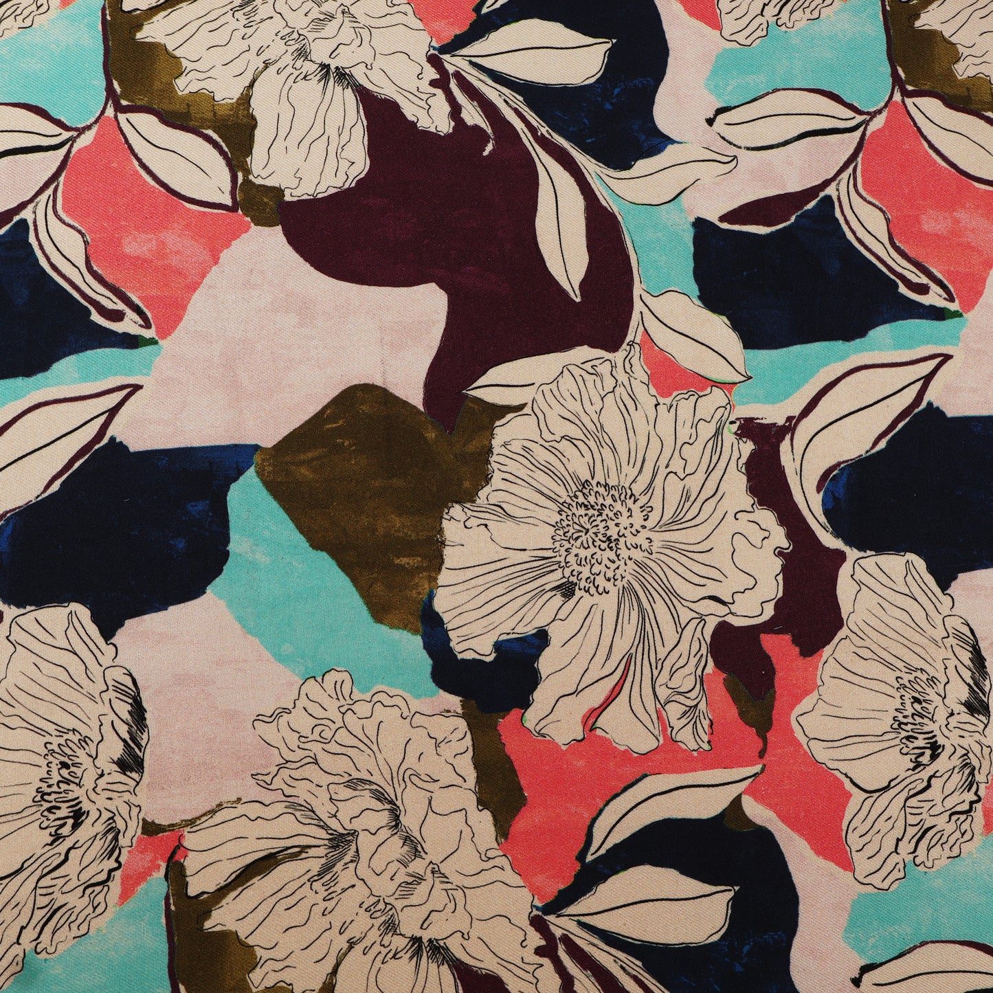 Multicolor Pashmina Print Fabric