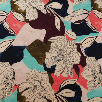 Multicolor Pashmina Print Fabric