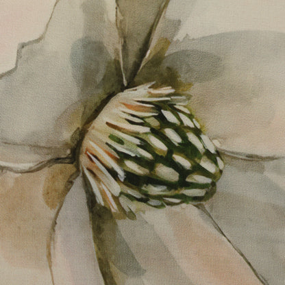 Brown Color Crepe Hydra Print  Fabric