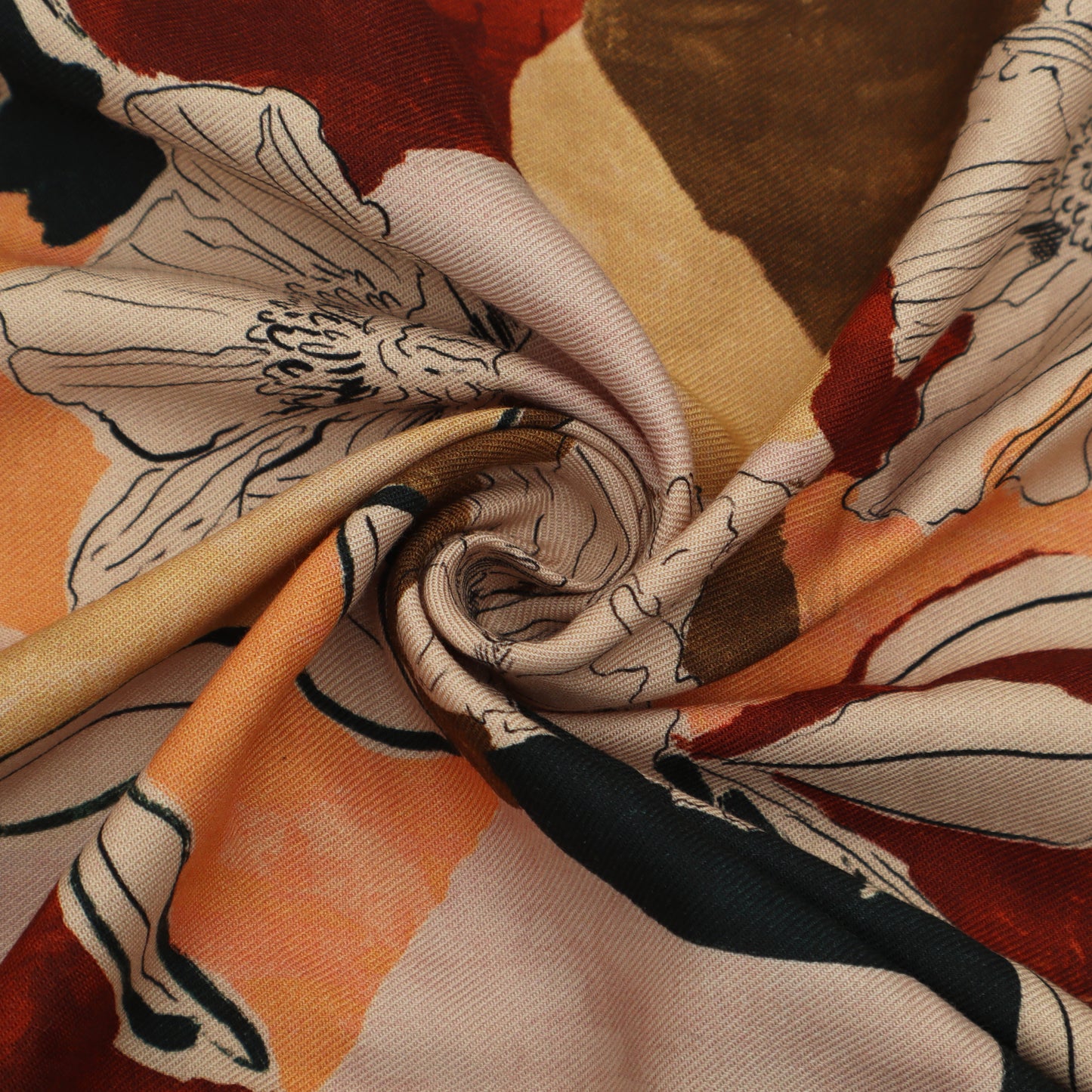 Multicolor Pashmina Print Fabric