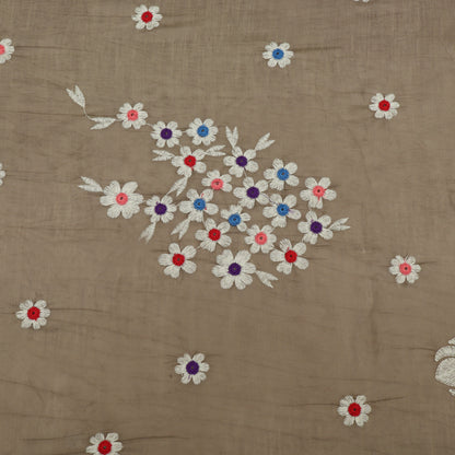 Mul Chanderi Embroidery Fabric