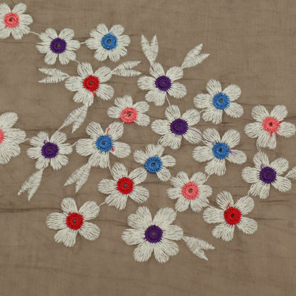 Mul Chanderi Embroidery Fabric