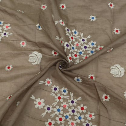 Mul Chanderi Embroidery Fabric