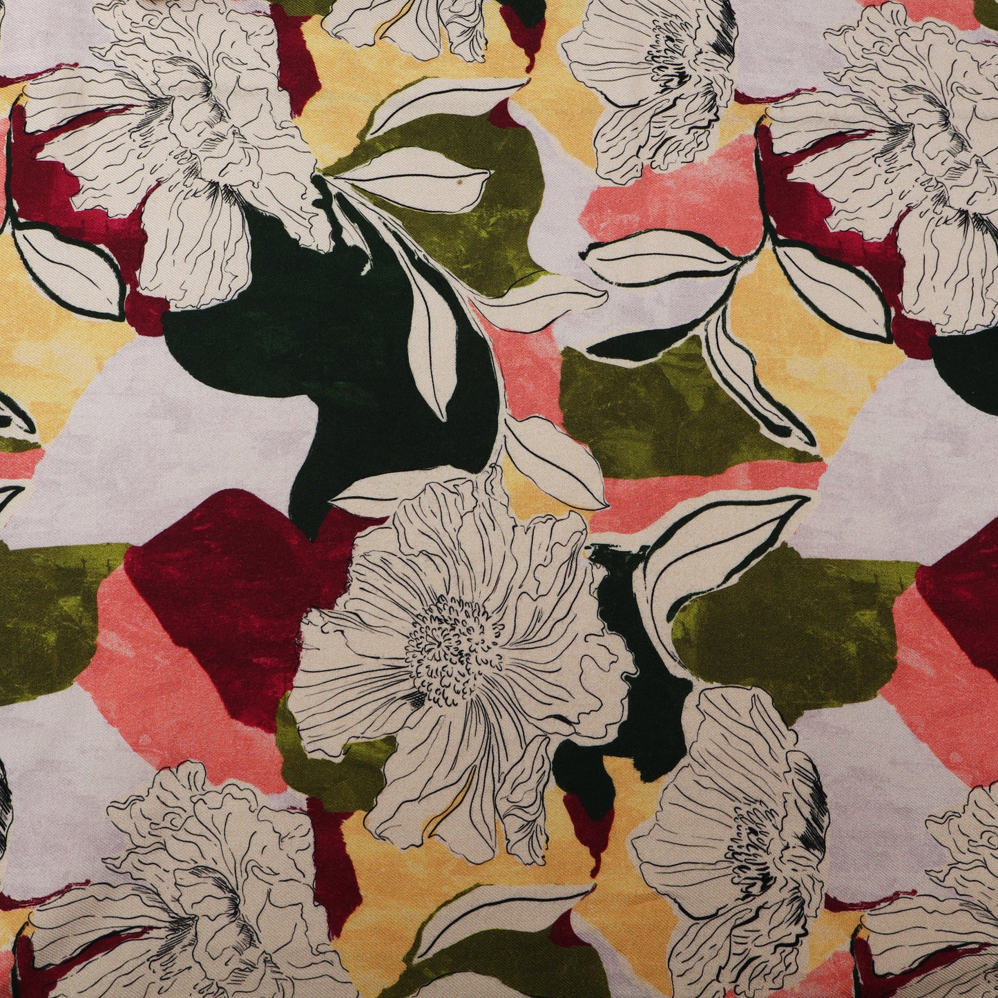 Multicolor Pashmina Print Fabric