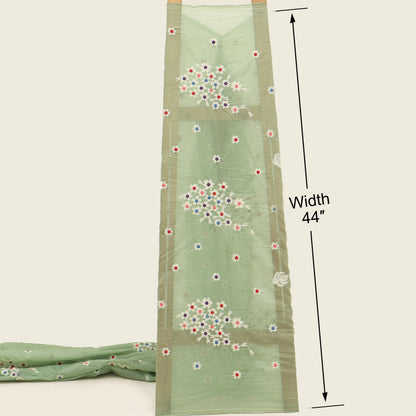 Mul Chanderi Embroidery Fabric