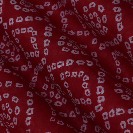 Colored Mulmul Discharge Print Fabric