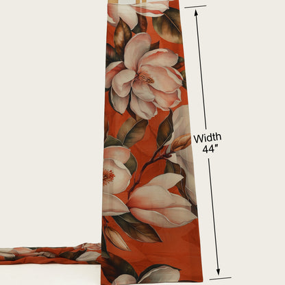 Floral Print Satin Fabric