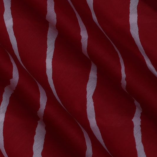 Colored Mulmul Discharge Print Fabric