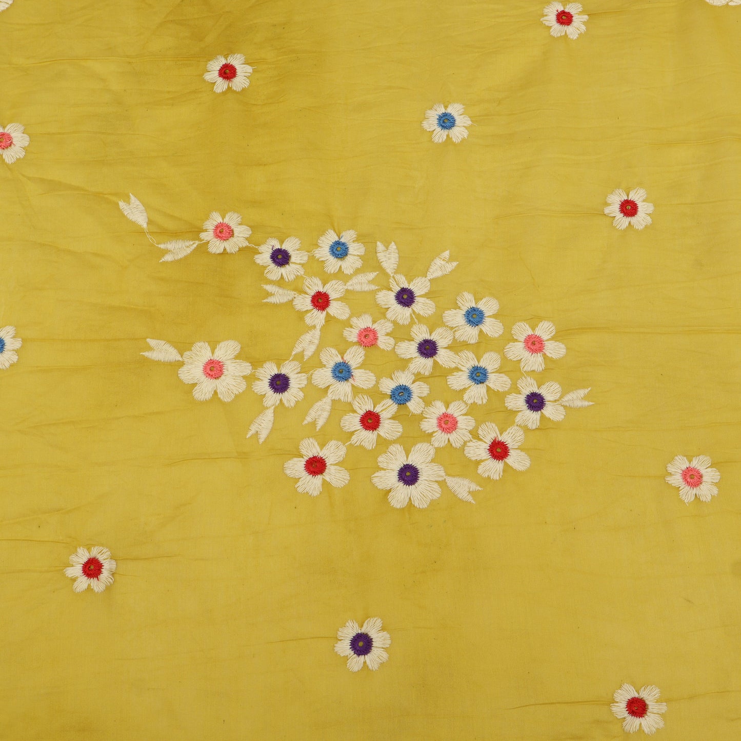 Mul Chanderi Embroidery Fabric