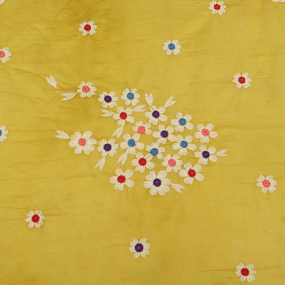 Mul Chanderi Embroidery Fabric