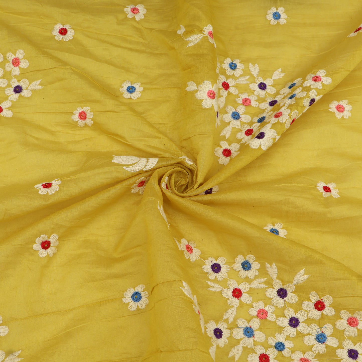 Mul Chanderi Embroidery Fabric