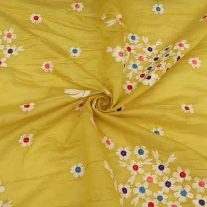 Mul Chanderi Embroidery Fabric
