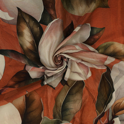 Floral Print Satin Fabric