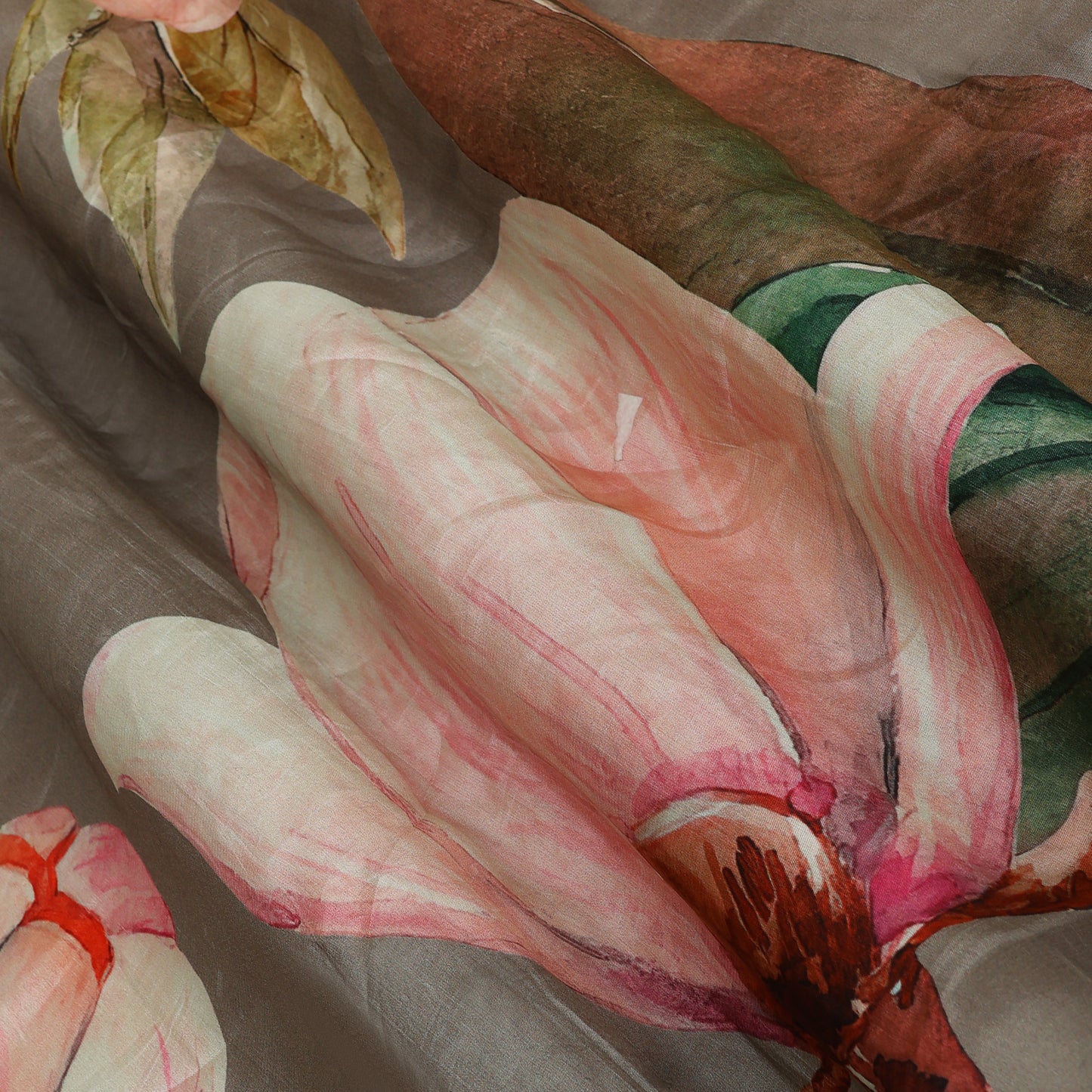 Floral Design Crepe Hydra Printed Fabric