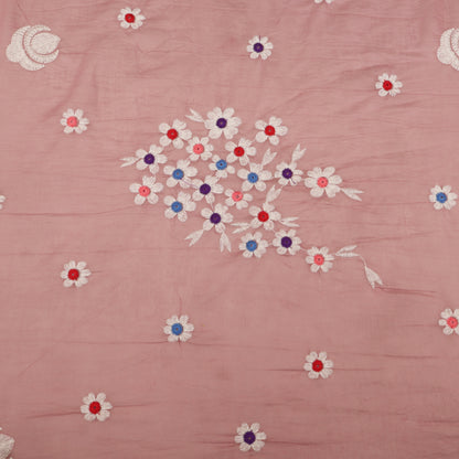 Mul Chanderi Embroidery Fabric