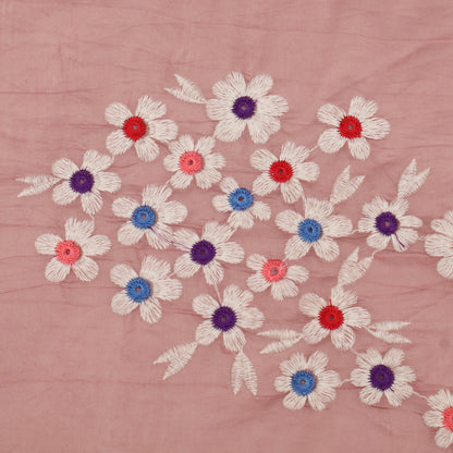 Mul Chanderi Embroidery Fabric
