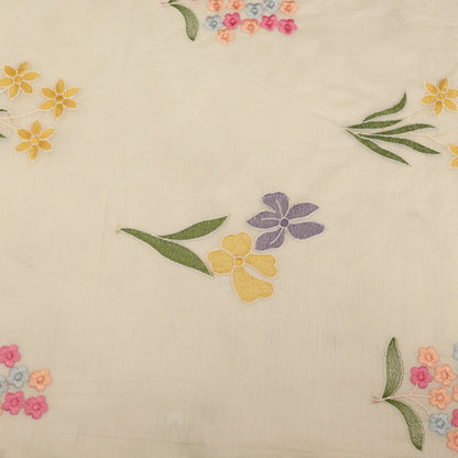 Mul Chanderi Embroidery Fabric