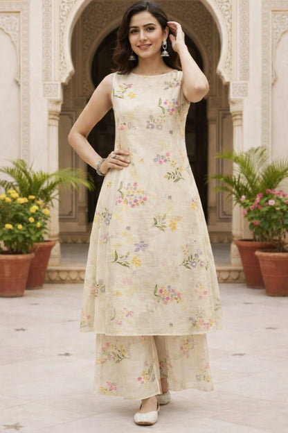 Mul Chanderi Embroidery Fabric