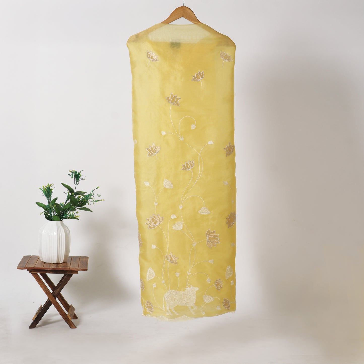 Unstitched Organza Suit