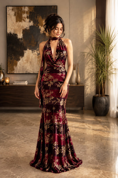 Velvet Foil Fabric