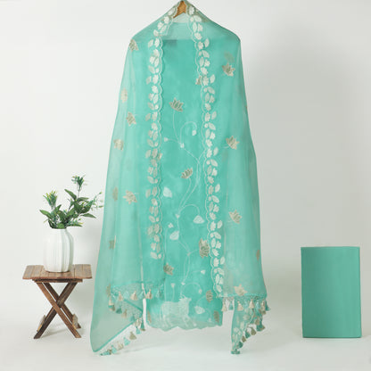 Unstitched Organza Suit