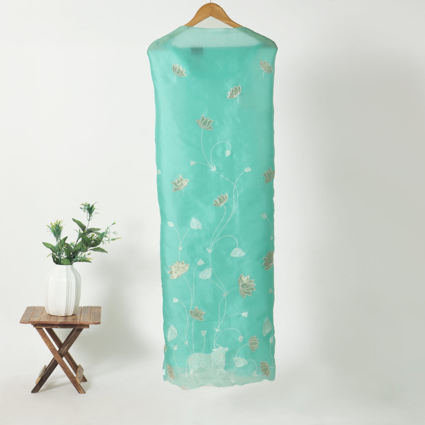 Unstitched Organza Suit