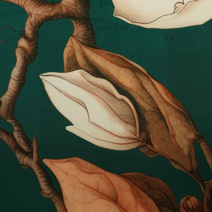 Floral Design Crepe Hydra Print Fabric