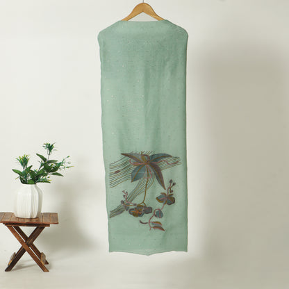 Unstitched Chanderi Suit
