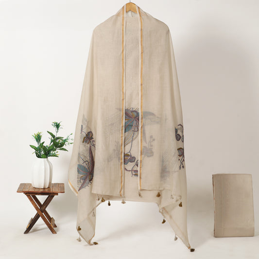 Unstitched Chanderi Suit