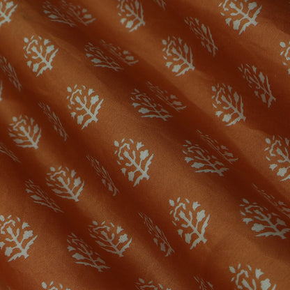 Multicolor Slub Chanderi Print Fabric