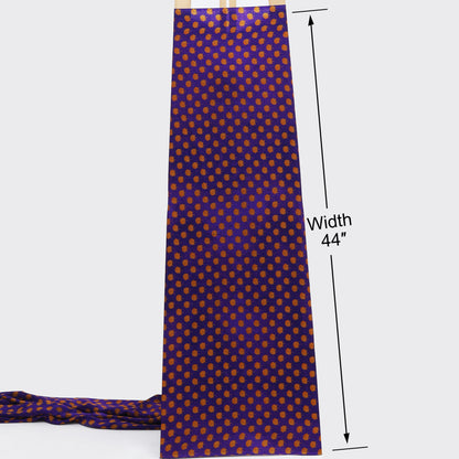 Purpls Color Satin Hydra Print Fabric