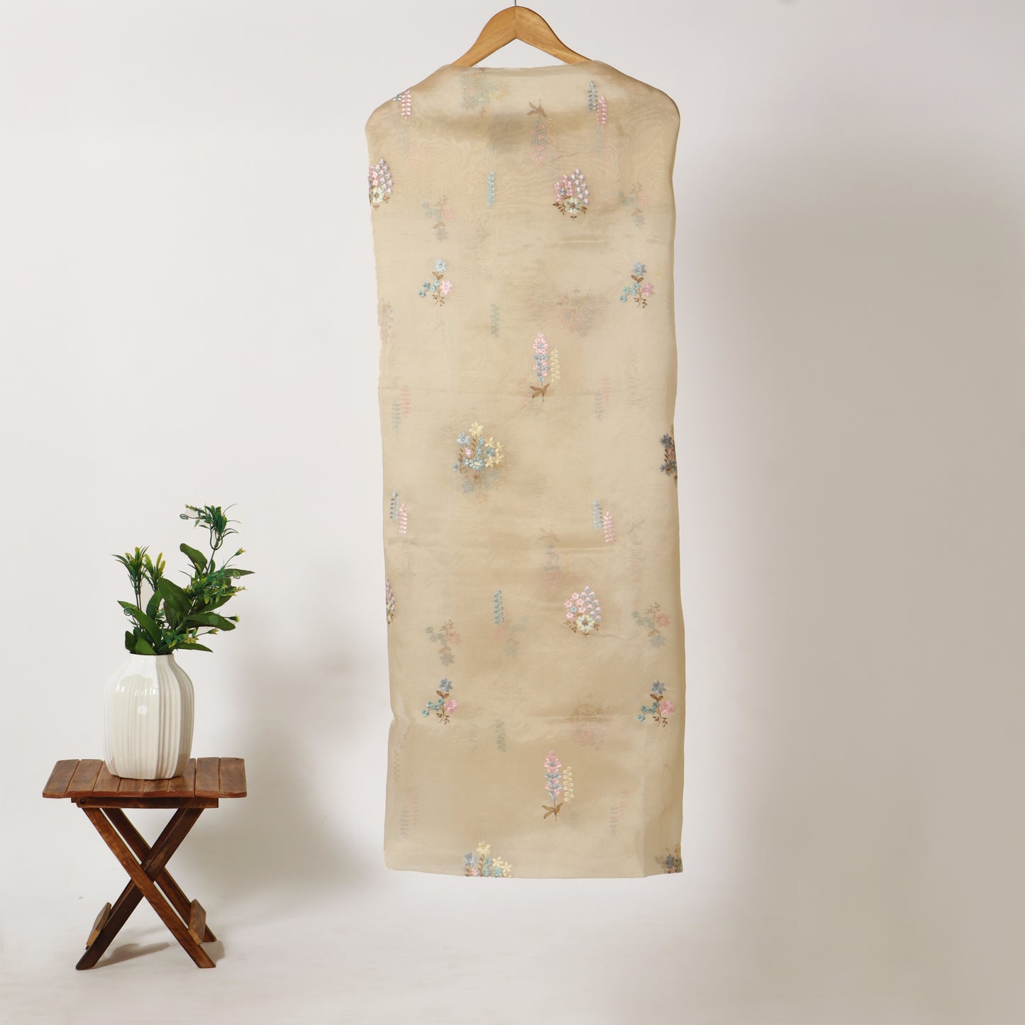 Unstitched Organza Suit