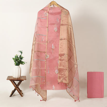 Unstitched Organza Suit