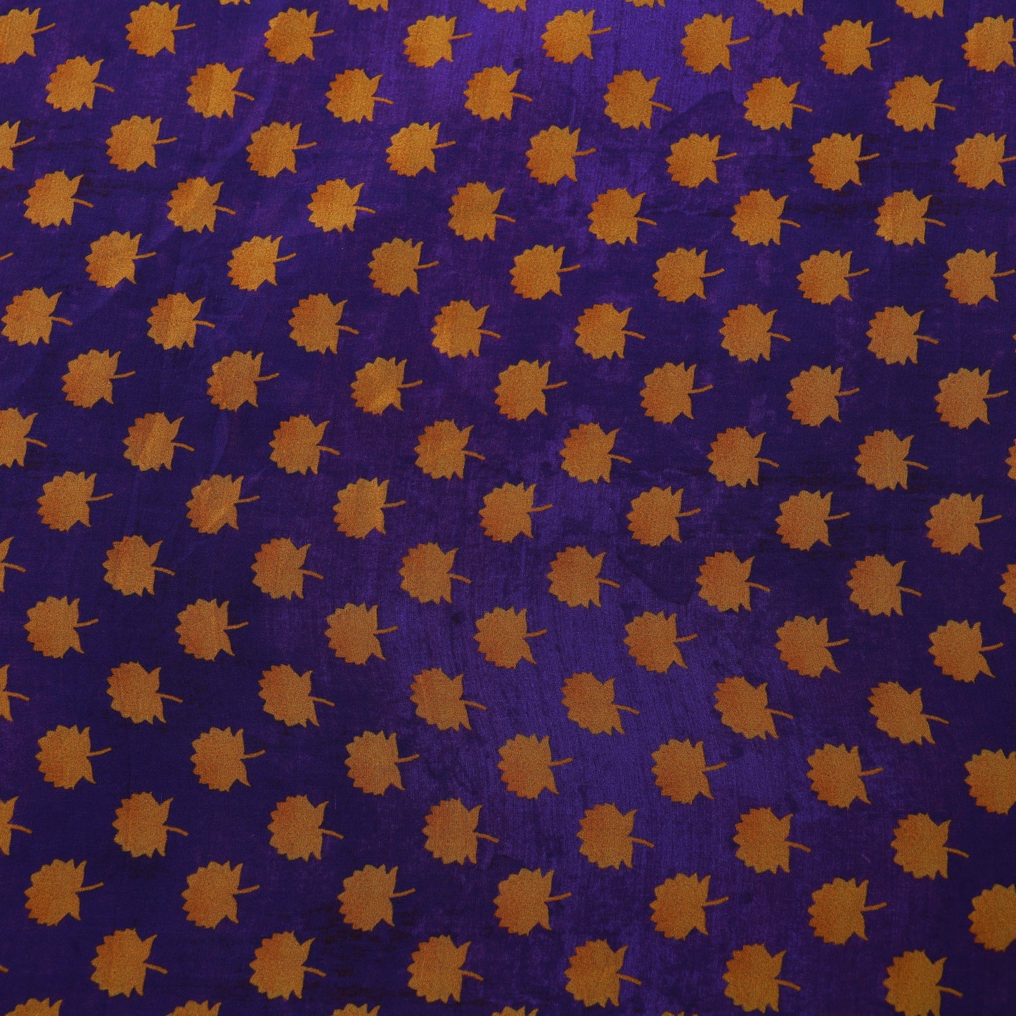 Purpls Color Satin Hydra Print Fabric