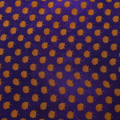 Purpls Color Satin Hydra Print Fabric